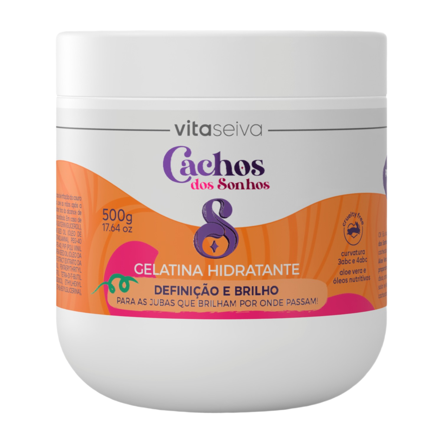 Gelatina Capilar Cachos dos Sonhos Vita Seiva 500g