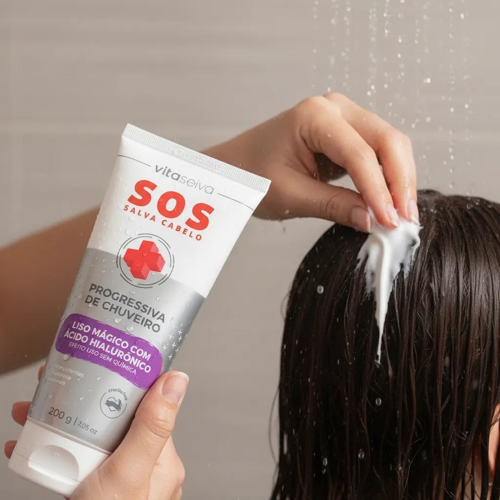 Progressiva de Chuveiro SOS Salva Cabelo Vita Seiva 200g