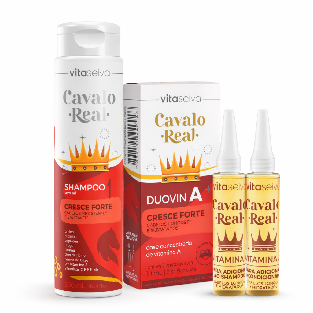 Kit Cresce Forte Cavalo Real 300ml