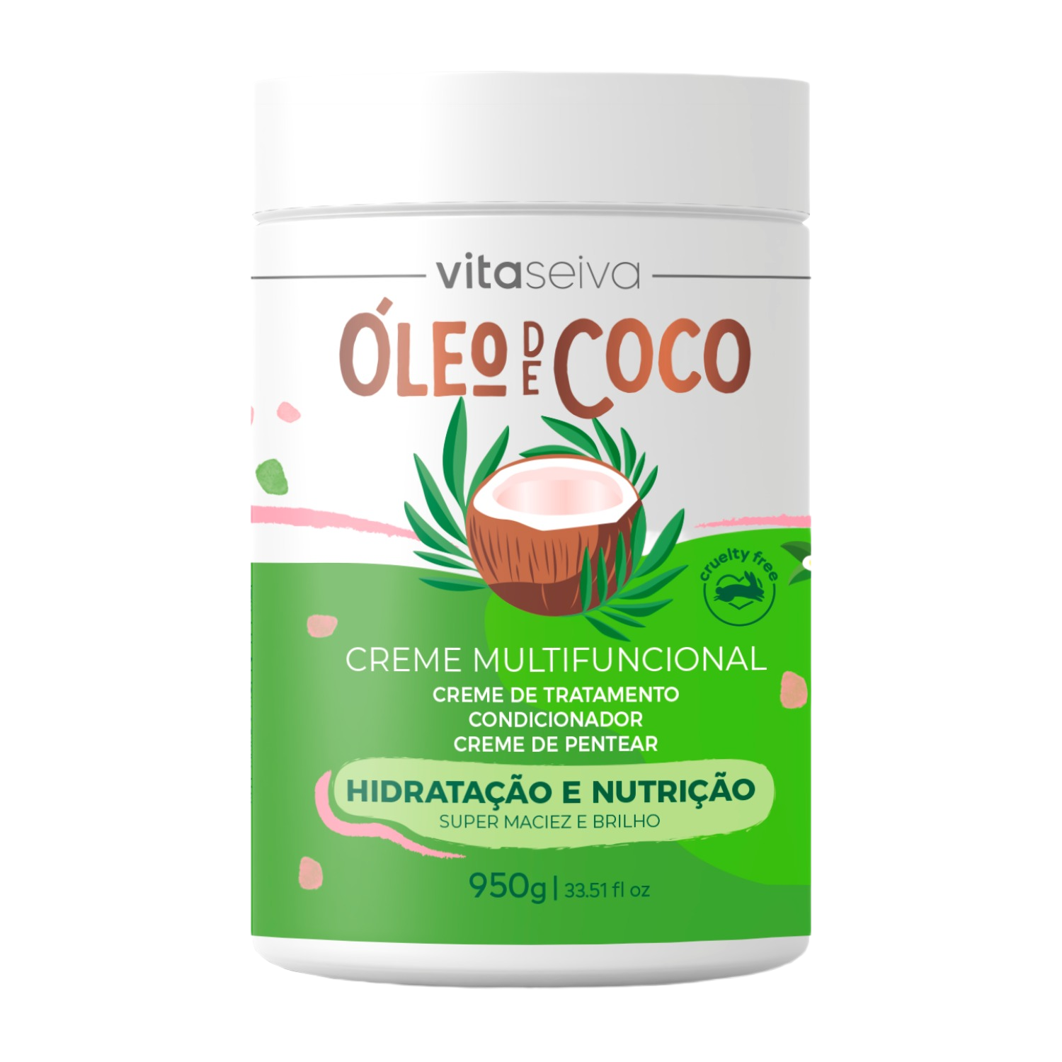 Creme de Pentear Óleo de Coco Vita Seiva 950g